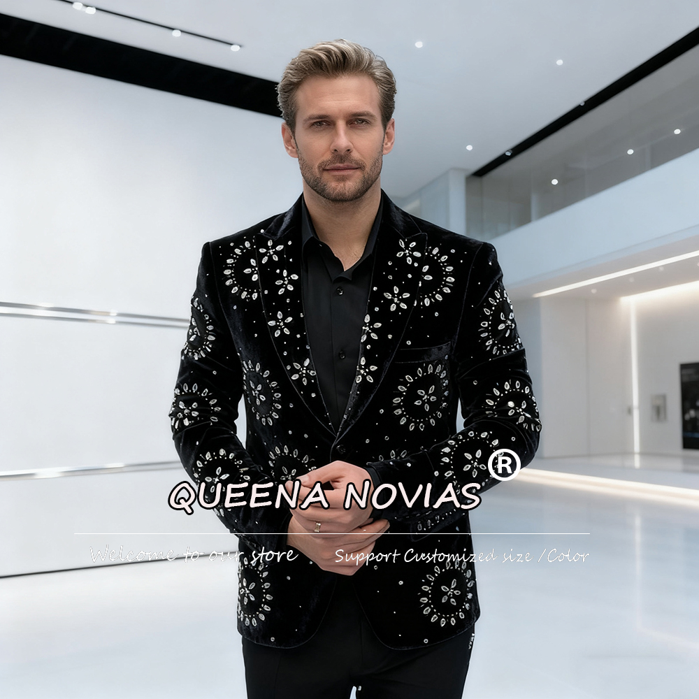 Men Formal Wear For Dinner - Pietre di diamanti di lusso Abiti