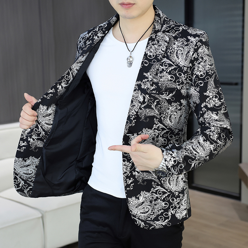 Korean Men Formal Wear - Blazer da Uomo per Ciclismo e