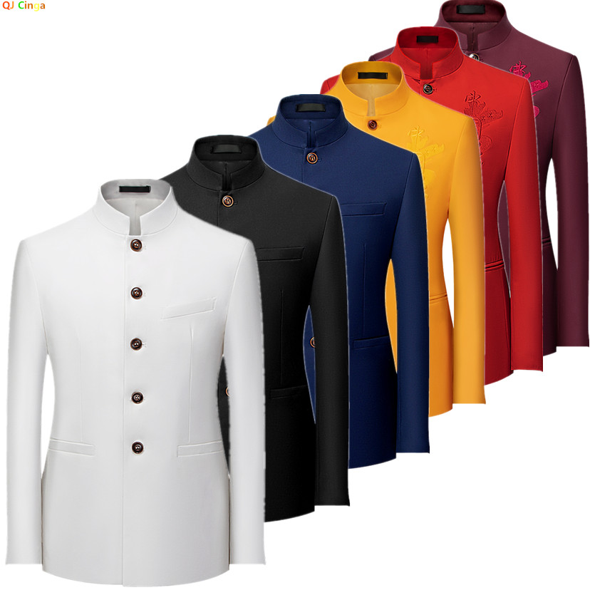 Korean Men Formal Wear - Giacca da Uomo Stile Cinese a