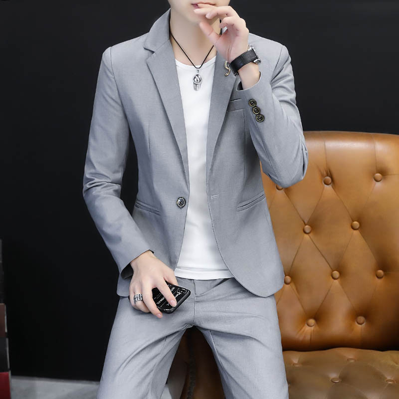 Korean Men Formal Wear - Giacca Elegante e Alla Moda in