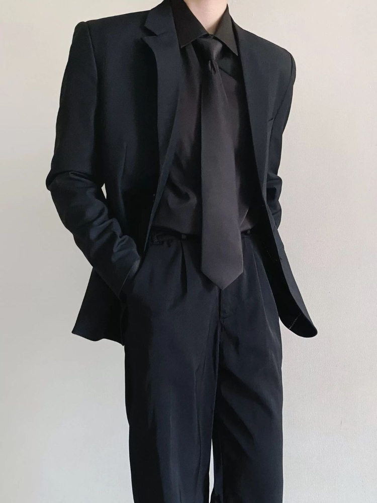 Completo da Uomo Nero Elegante - Korean Men Formal Wear recensione e prezzo