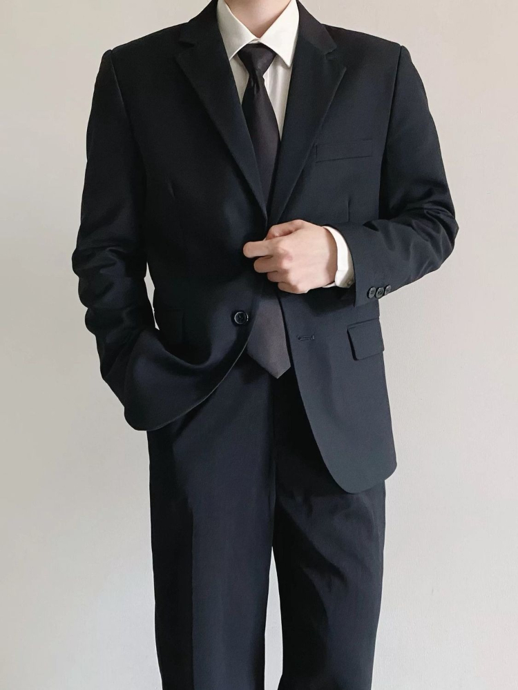Completo da Uomo Nero Elegante - Korean Men Formal Wear recensione e prezzo
