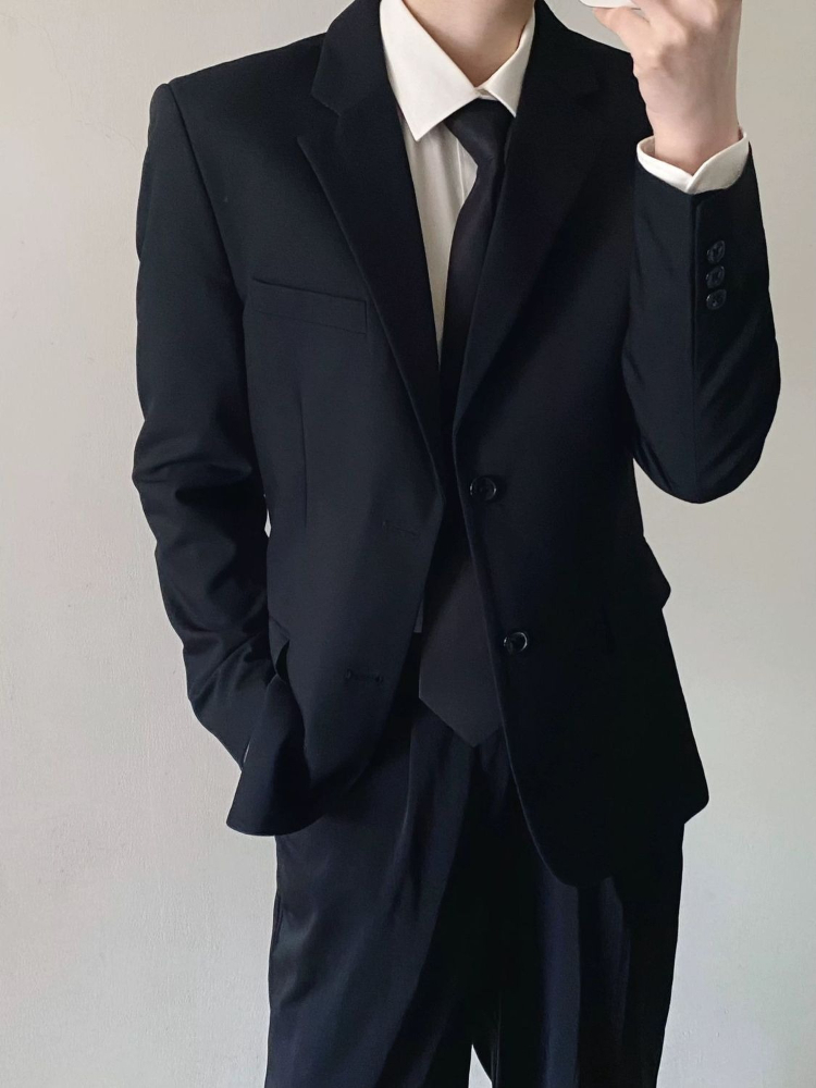 Completo da Uomo Nero Elegante - Korean Men Formal Wear recensione e prezzo